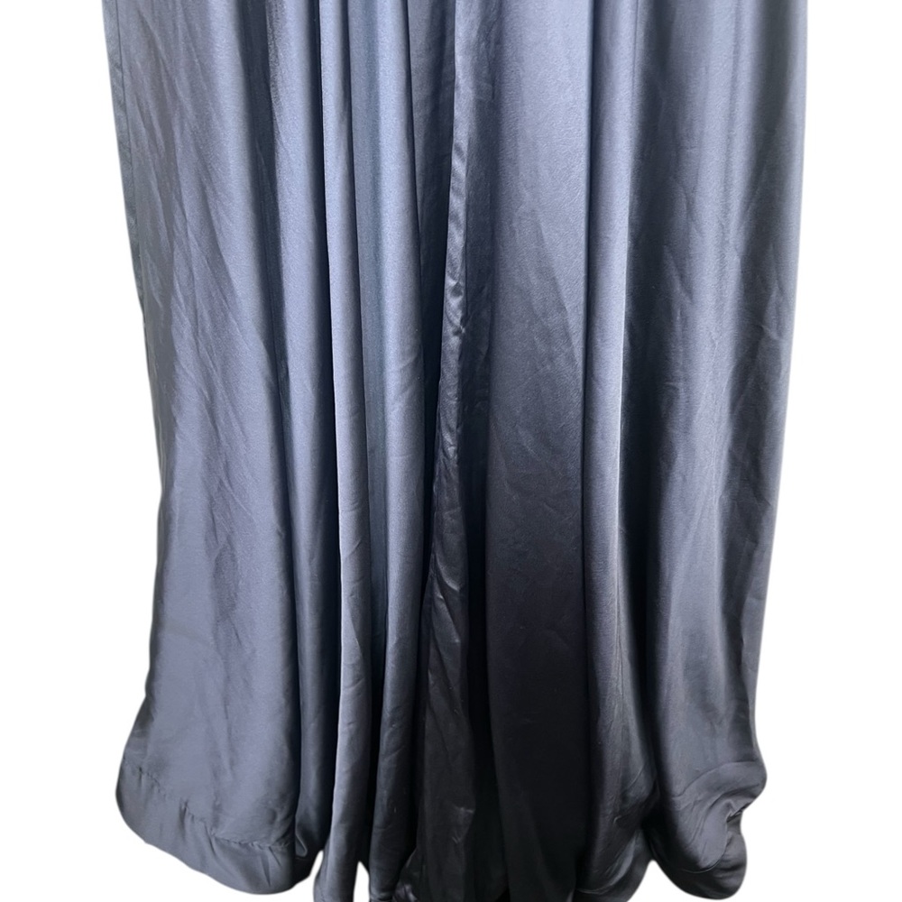 LA FEMME Strapless Slit Satin Ballgown - Picture 13 of 15